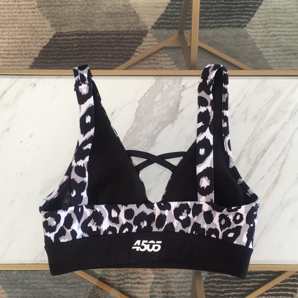 Brand New Asos Leopard Sports Bra Petite S - Picture 4 of 4